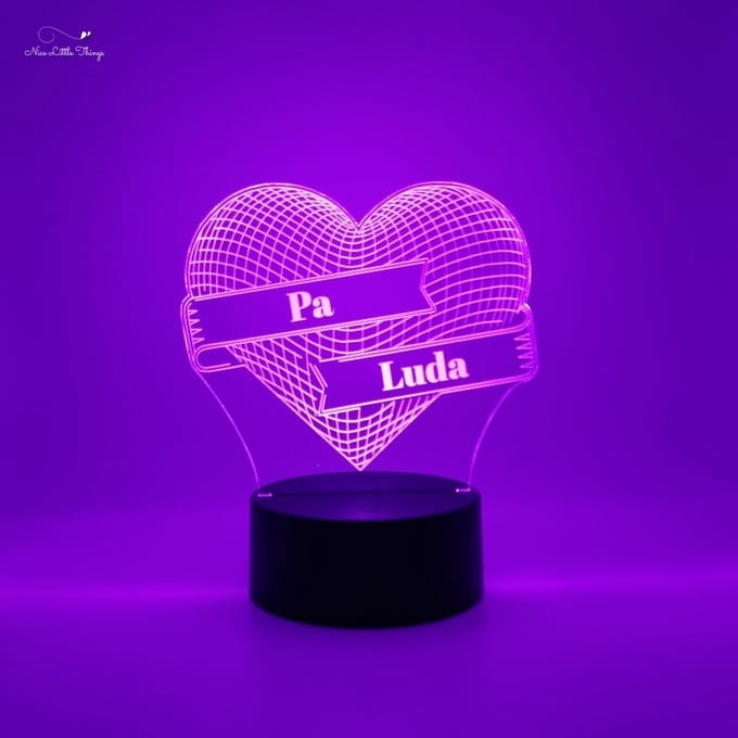 [Nice Little Things] - Gepersonaliseerde RGB LEDlamp Hartje