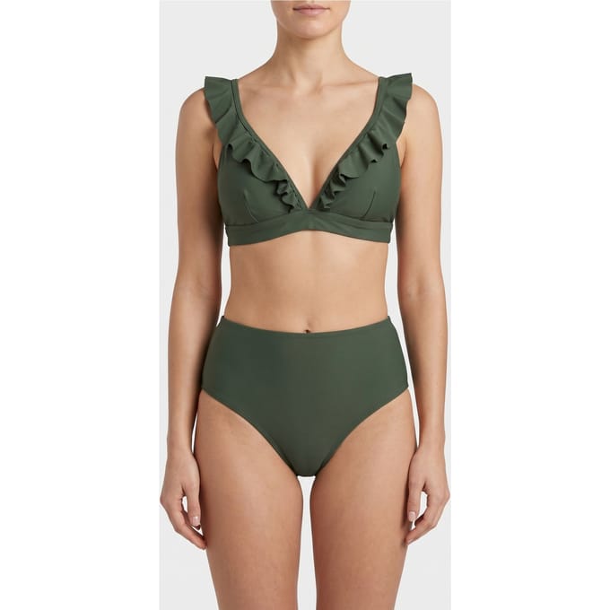 Shiwi Bobby Bikini Top Olive Green Taglia: 44 | Bikini Outlet | Donna | Verde
