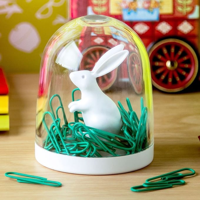 Qualy Paperclipdispenser - Konijn