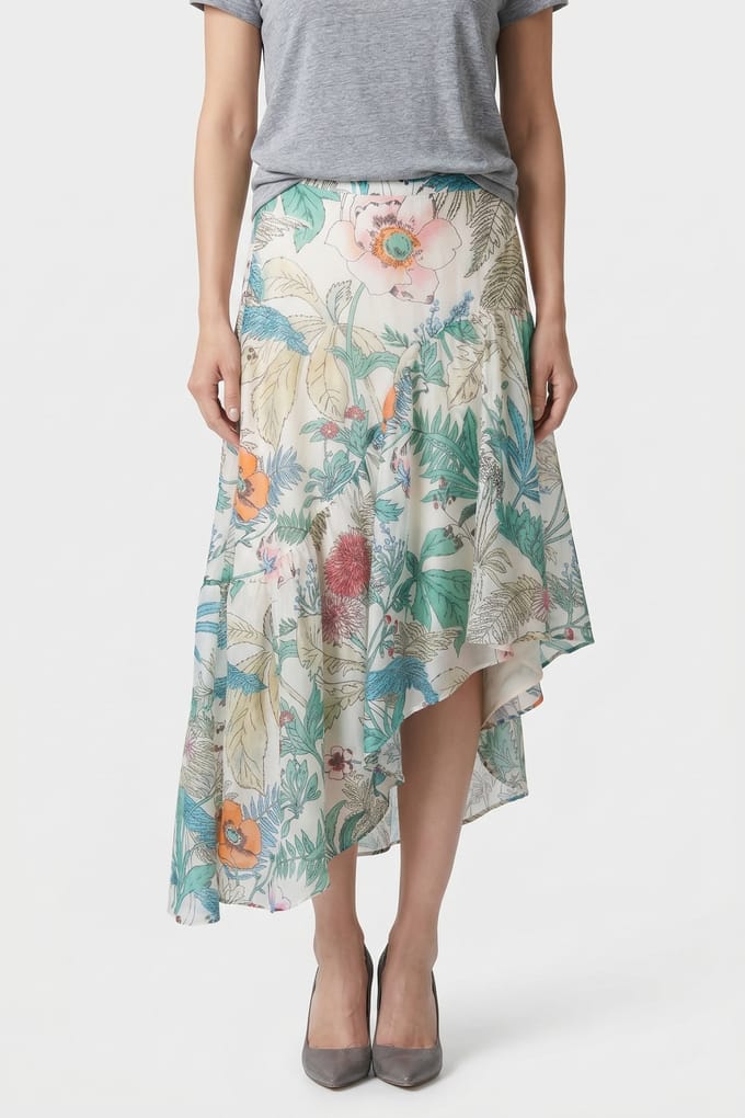 & Other Stories Erica Skirt Beige Maat: 40 | Midi Rokken Outlet | Dames | Beige