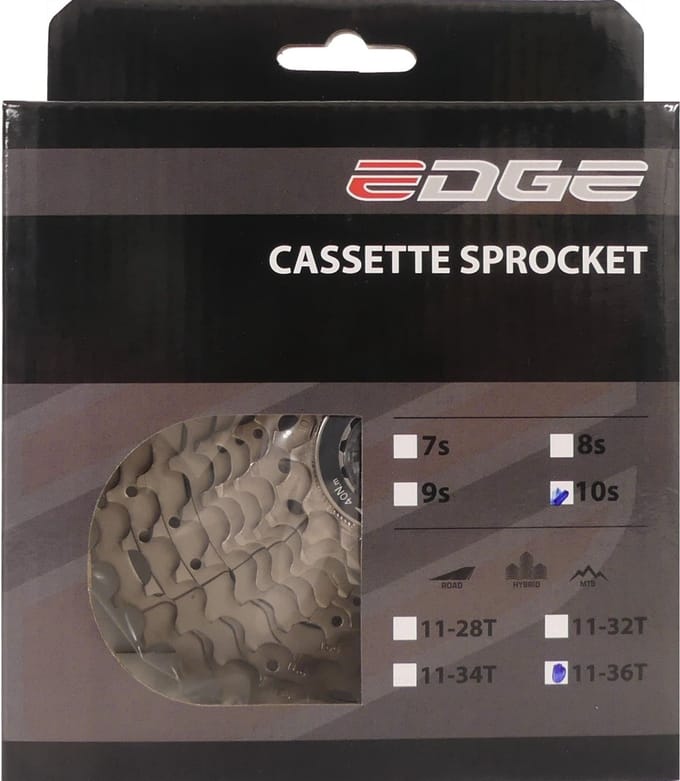 Edge Cassette - 10 speed - CSM6010 - 11-36T - Zilver