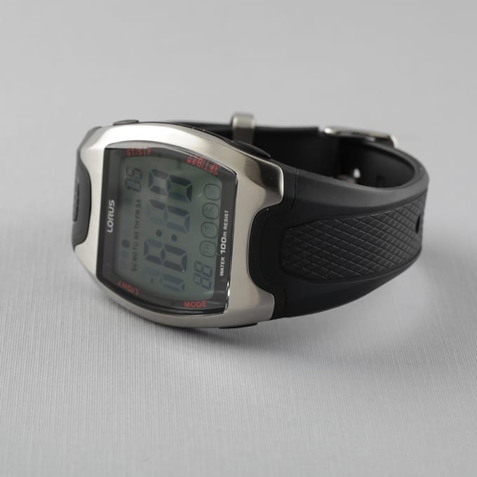Lorus Polshorloge Kunststof Zwart 40 mm