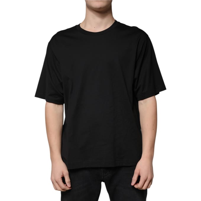 Oversized Katoenen T-shirt Klassieke Ronde Hals