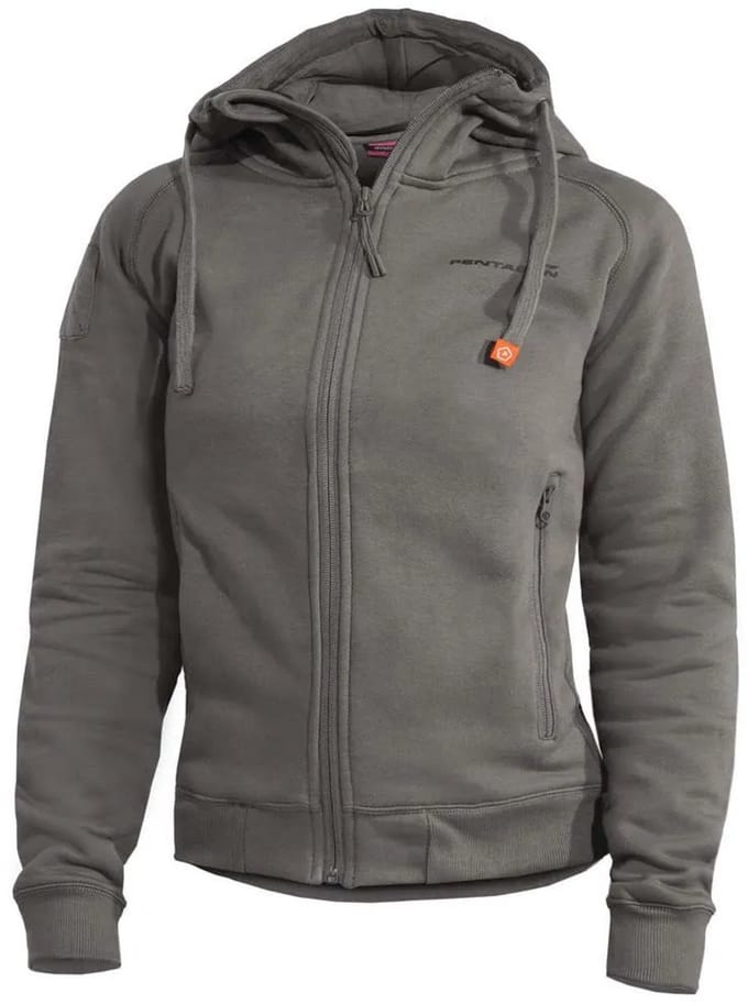 Pentagon Aphrodite Sweatshirt Met Rits Grijs M Vrouw