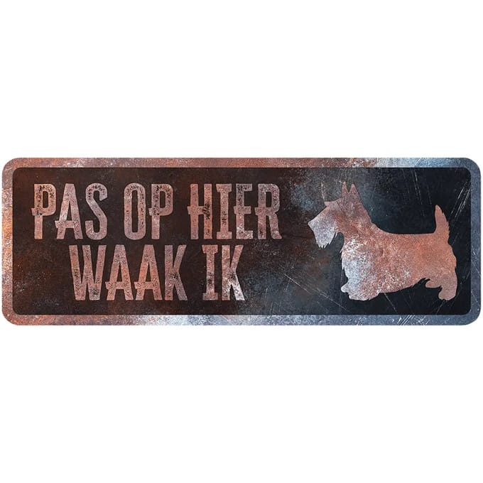 Frans terriër waarschuwingsbord D&D Home