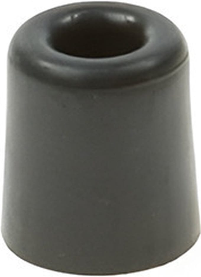 Deurbuffer - rubber - zwart - 50 x 30 mm - deurstopper met schroef bevestiging