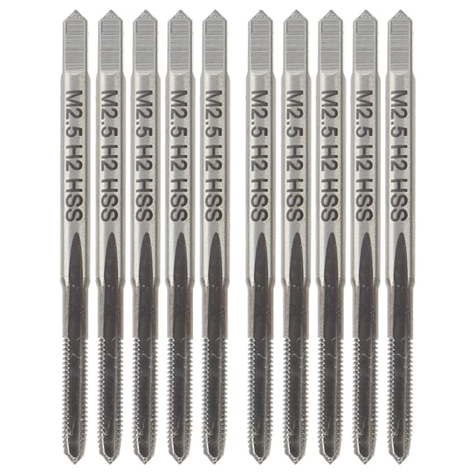 10 stuks HSS Draadtap Hoge Hardheid Machine Tappen Draad Boorbit M2.5 x 0.45 H2