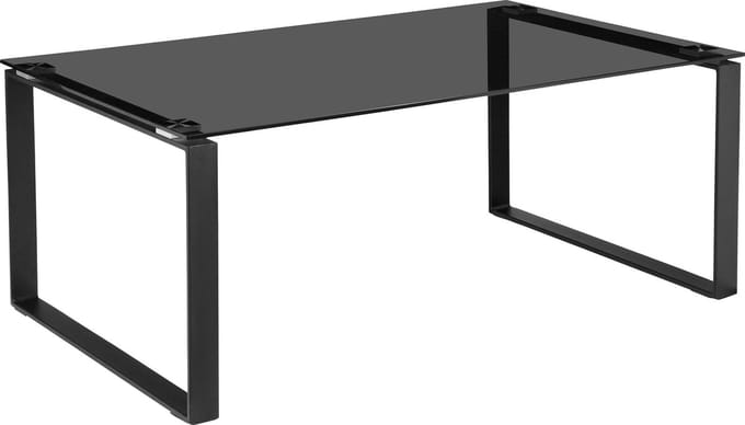 Otis-Salontafel - Zwart Rookglas