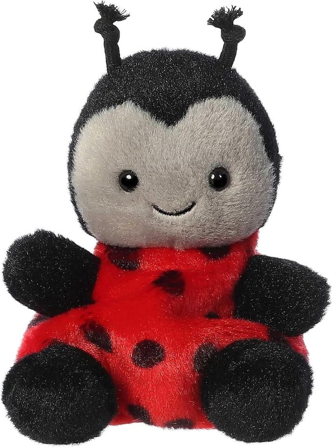Lil Spots Ladybug - Pluche Dier - Meenemen - Zacht en Knuffelig - 10 cm - Rood