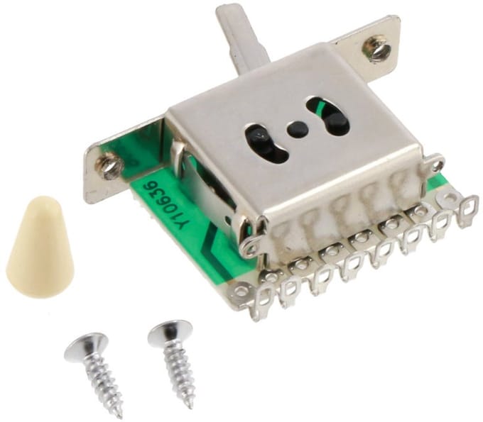 Elementschakelaar voor Elektrische Gitaar 5-weg - Fazley 10664 - Ivory