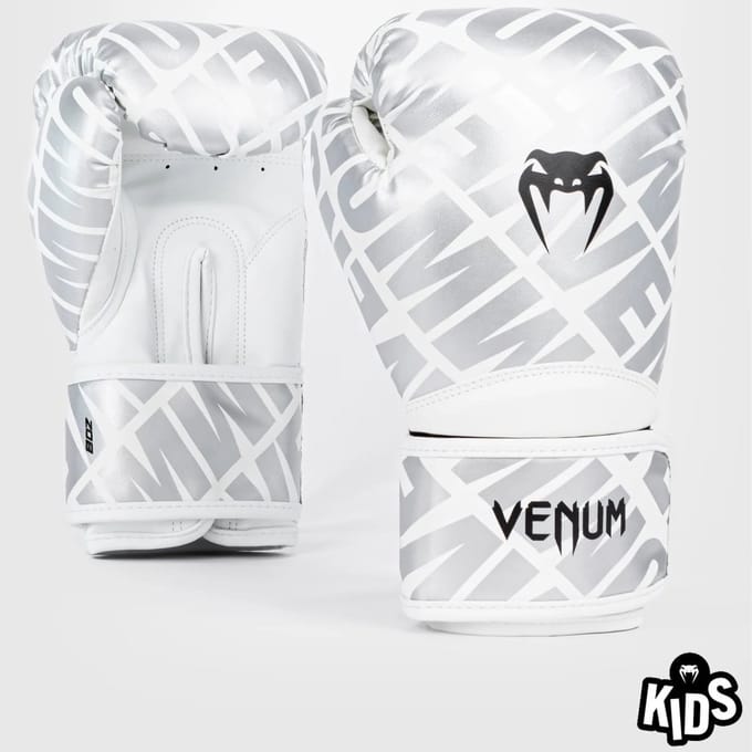 Venum Contender 1.5 XT Bokshandschoenen Kinderen Wit Zilver - 4 OZ