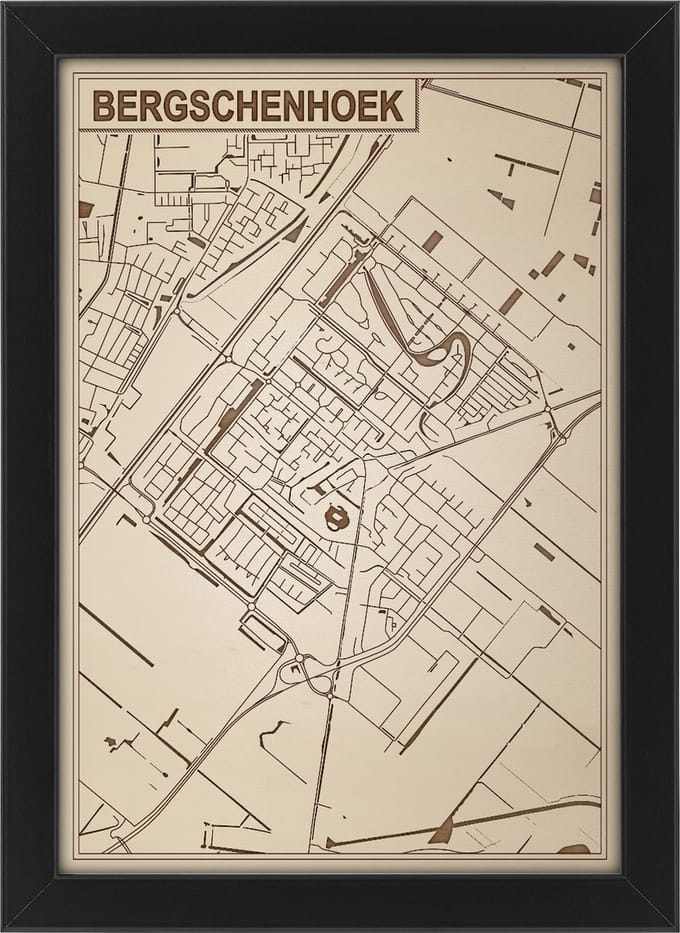 Decoratief Beeld - Houten Van Bergschenhoek - Hout - Bekroned - Bruin - 21 X 30 Cm