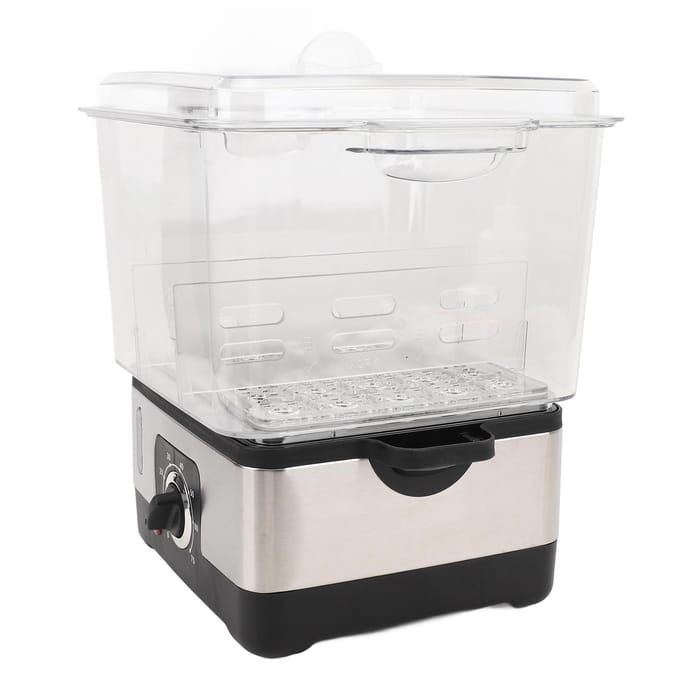 Stoom Warme Handdoekenwarmer Snel Verwarmend Doorzichtig Houdt 9 Handdoeken Grote Capaciteit Handdoekenwarmer US Plug white
