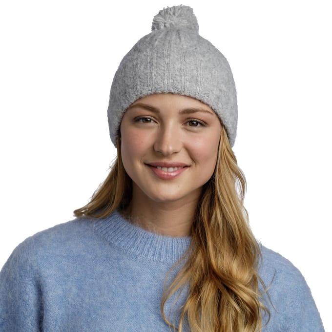 Buff Nerla Knitted Hat Beanie, Unisex, Grijs, Muts, maat: One size