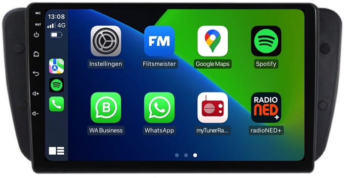 Carplay autoradio voor Seat Ibiza | 2008 t/m 2014 | Android 13 | Draadloos Apple Carplay & Android Auto | 2GB + 32GB | 8-Core processor | Davilon | 2025 model | 2008 2009 2010 2011 2012 2013 2014 | Bluetooth & Wifi
