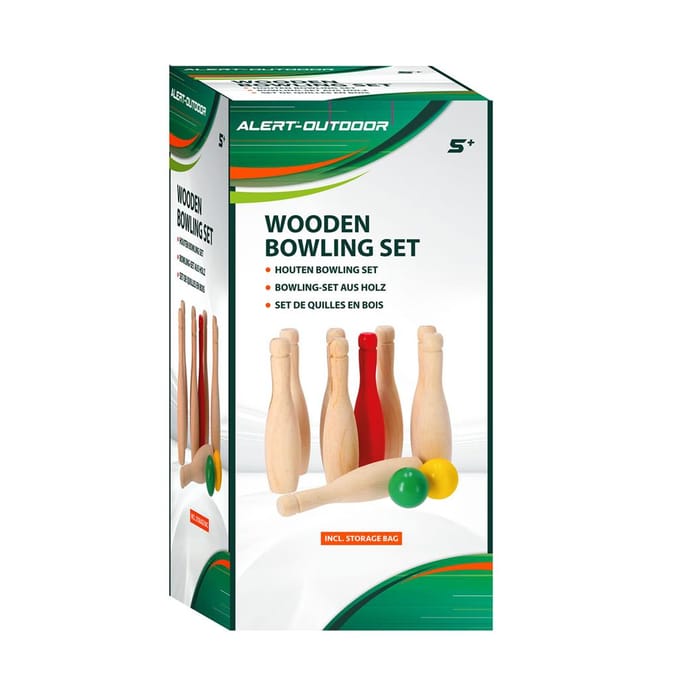 Alert Outdoor Bowling Set Hout (hout, 4 - 6 jaar)