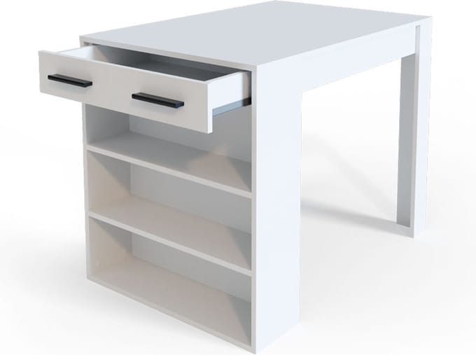 Vicco Repose Eetkamertafel – 67 x 100 cm Wit