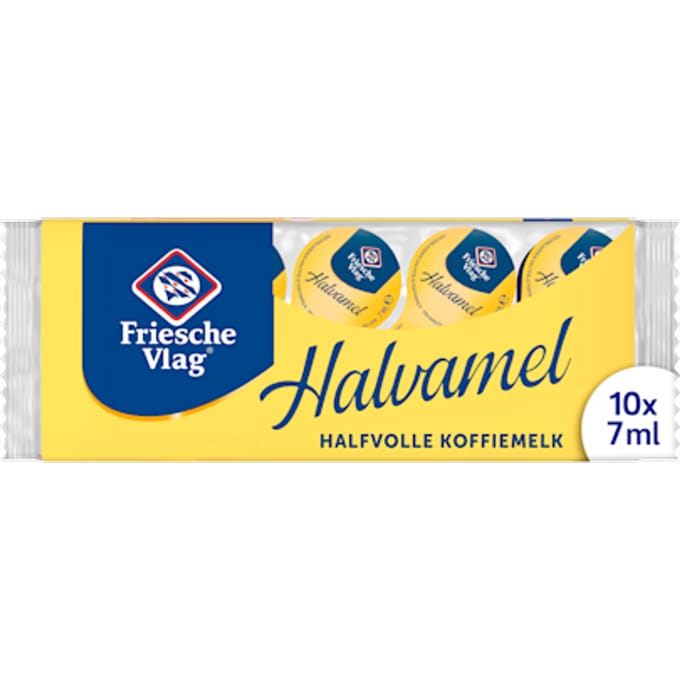 Koffiemelk Friesche vlag halvamel 7ml 10 cups