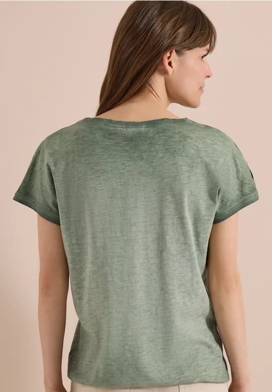 Shirt van geverfde jersey