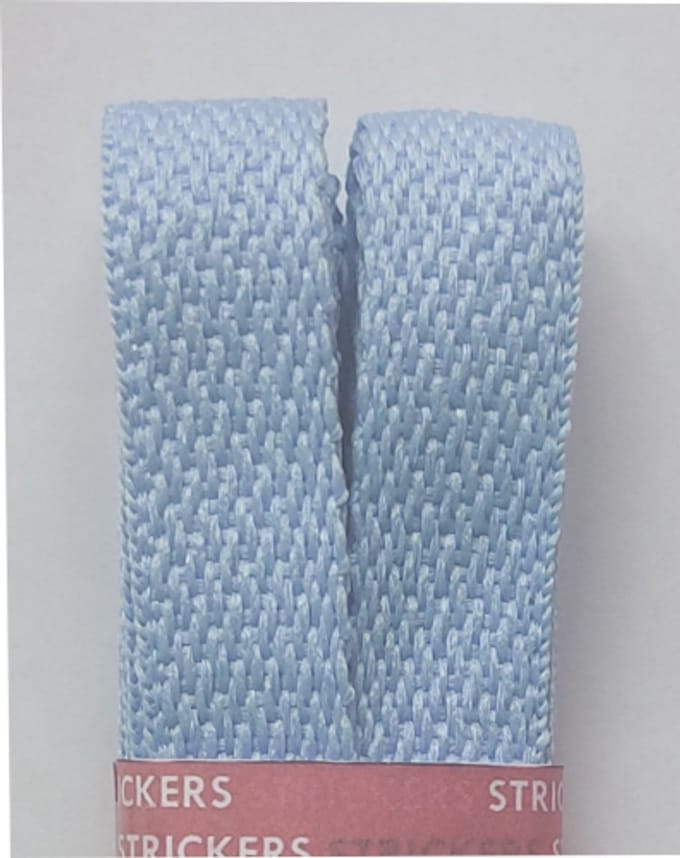 Strickers Veter - Blauw - Plat - Extra Breed - Lengte 120 cm - Breedte 17 mm - Schoenveter