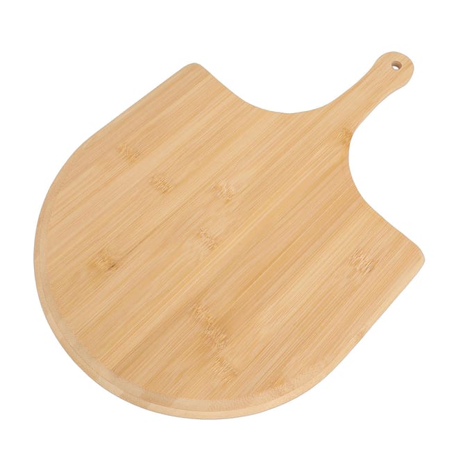 Bambusoideae Pizza Schep Multifunctioneel Gladde Afwerking Ophangbare Pizza Spatel Peddel met Handvat beige