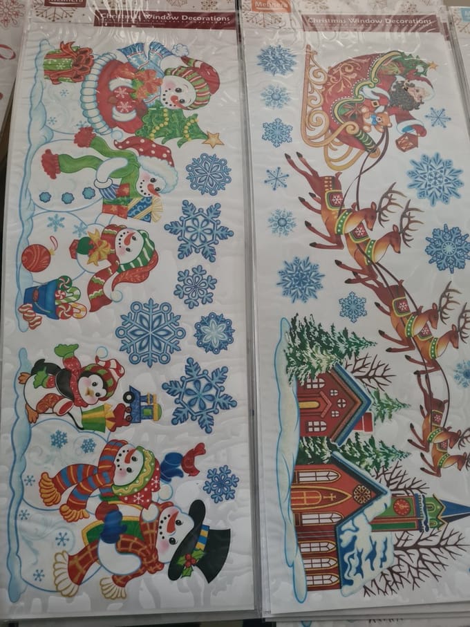 Melinera Raamdecoratie stickers 2 stuks 2 verschillende