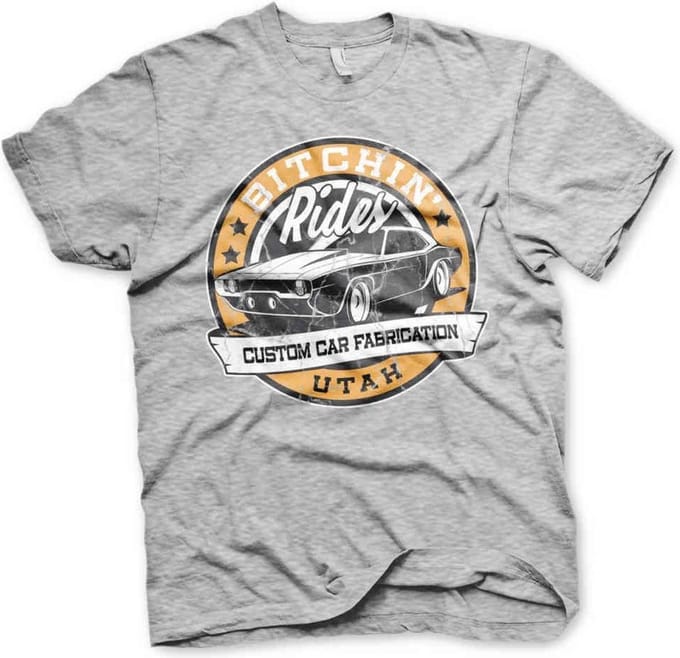 Bitchin' Rides Heren Tshirt -XL- Utah Grijs