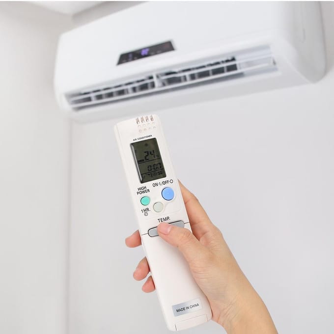 Télécommande de climatiseur ABS durable blanche pour Sanyo RCS‑4MVPS4EX blanc