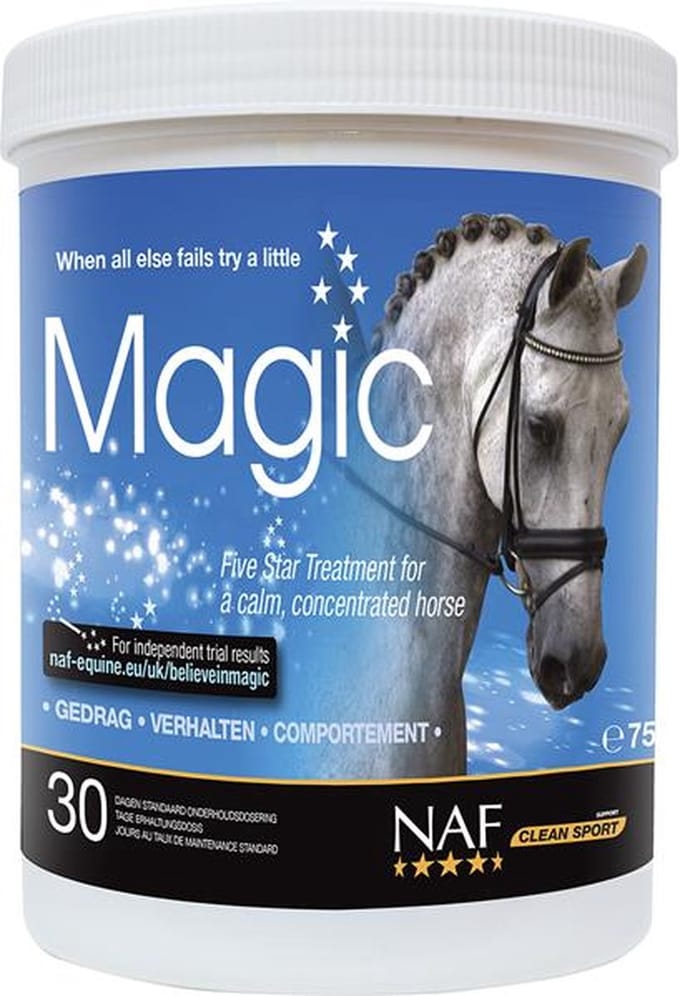 NAF Magic Poeder 750 gram - magnesium gedrag spanning paard angst