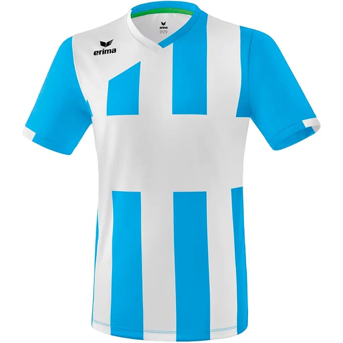 Erima Siena 3.0 Shirt Korte Mouw Heren - Wit / Curaçao | Maat: L