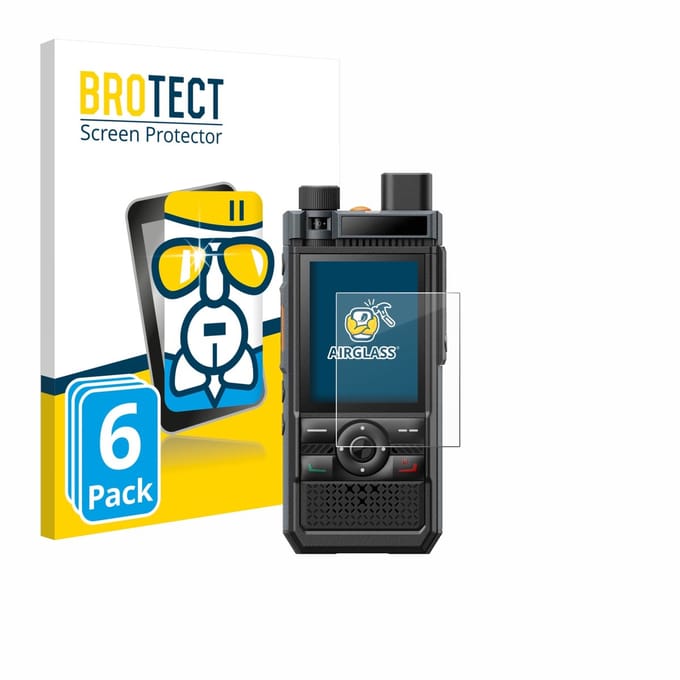 Screenprotector 6 Stuks voor Hytera P50 Beschermglas transparant
