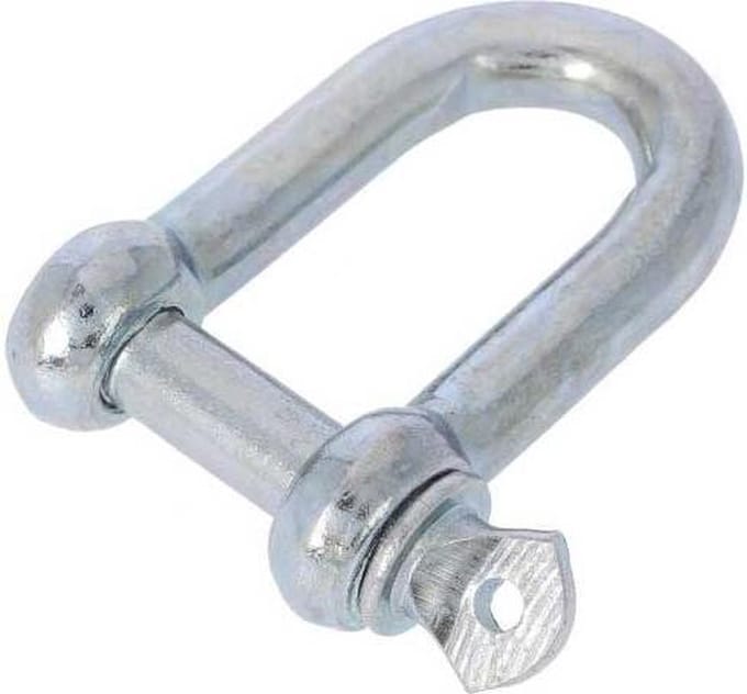 D sluiting - 800kg - 32x64mm - Diam.16mm