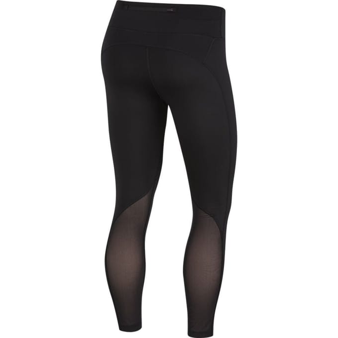 Nike Fast Crop Running 7/8 Mid Length Zwarte Legging
