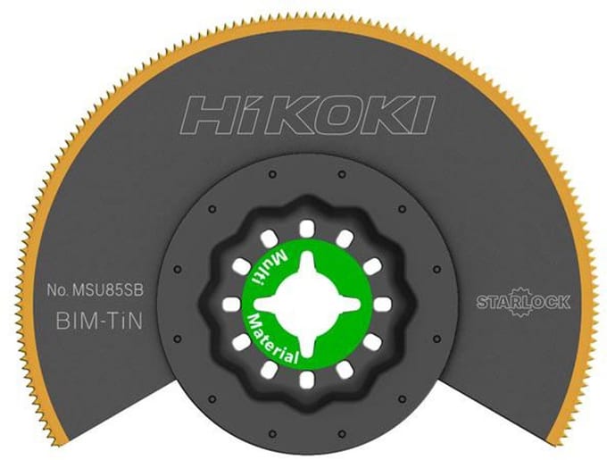 HiKOKI MSU85SB - Segmentzaagblad - Bi-Metalen Titaan - 85 mm - Starlock Bevestiging