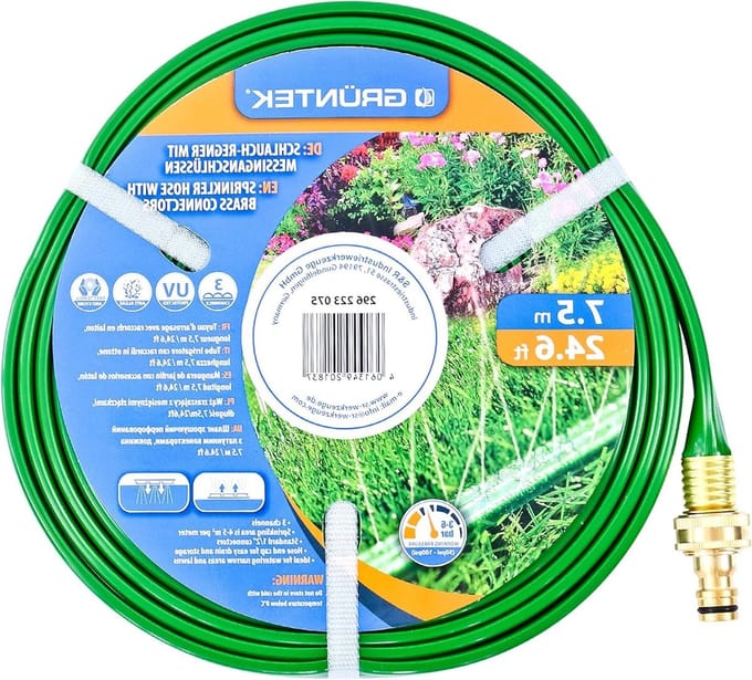 Sproeislang - Parelslang Gazon - Gazon Besproeien - Gelijkmatige Waterverdeling - 75 Meter - Groen