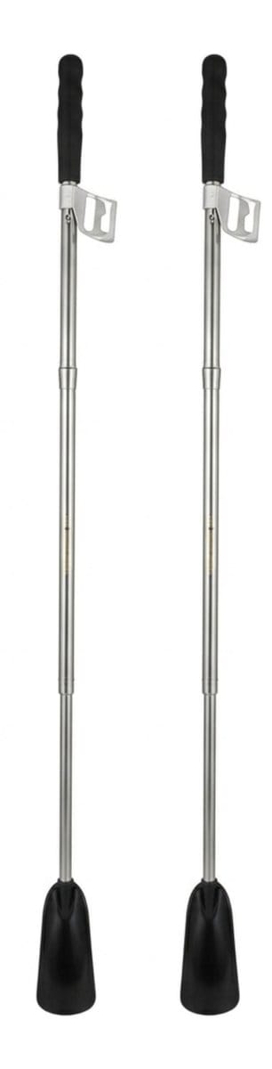 Haushaltshelden Schoenlepel - 2x - telescoop - zwart - 26-74cm - instaphulp