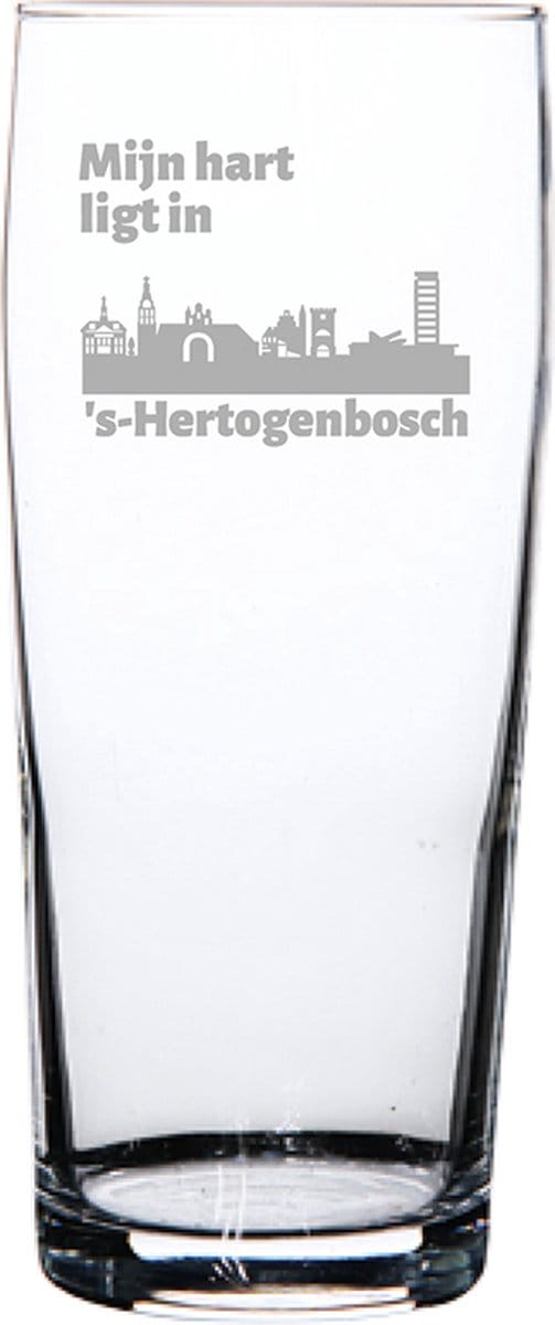 Gegraveerde bierfluitje 19cl Den Bosch