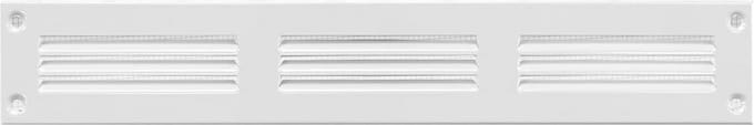 Ventilatierooster Wit Metaal Rechthoekig 200x100 mm met Insectenwering