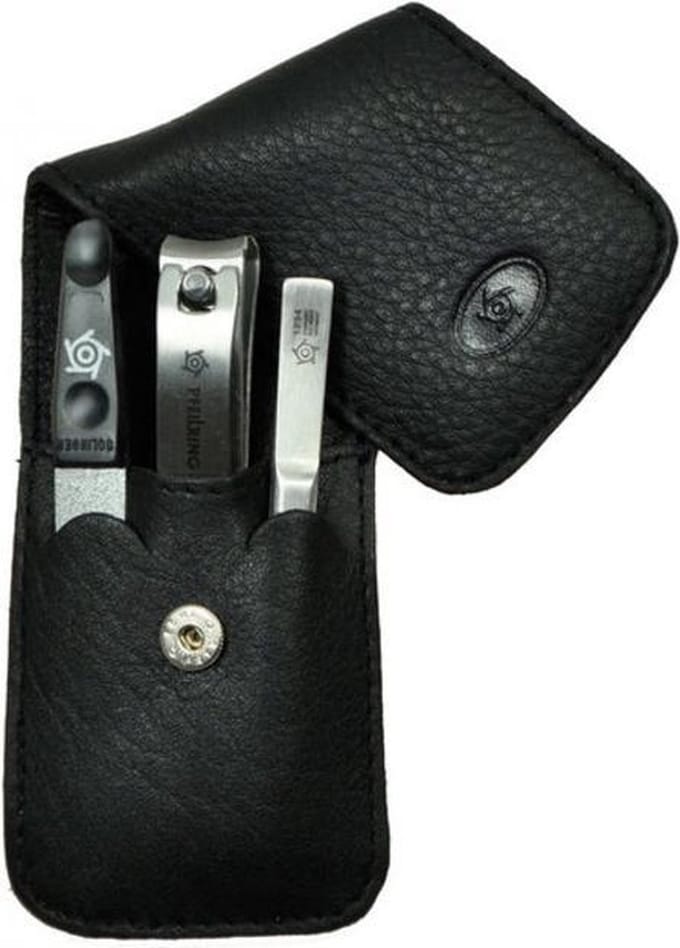 Pfeilring Manicure Etui 3 Delig Accessoire Ref.01 0111 3090/--0301 Zwart