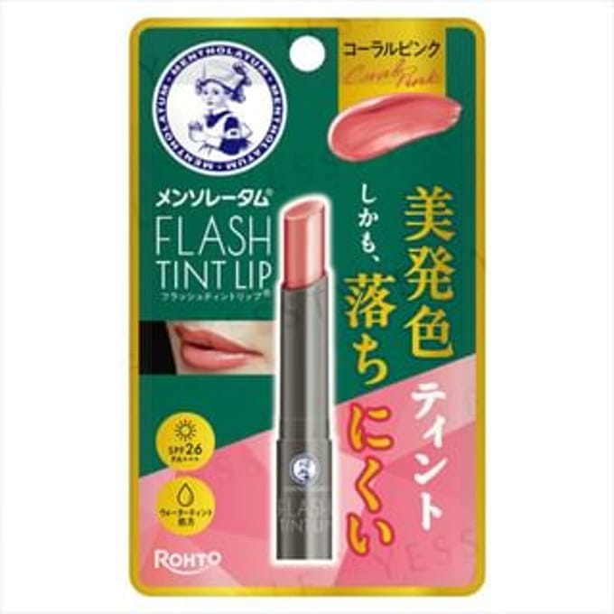 Rohto Mentholatum - Flash Tint Lip SPF 26 PA+++ Coral Pink 2g
