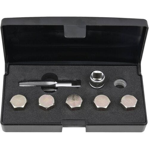 KS Tools 150.4915 Olieaftapschroef-schroefdraadreparatieset, 12-delig M12 x 1,5
