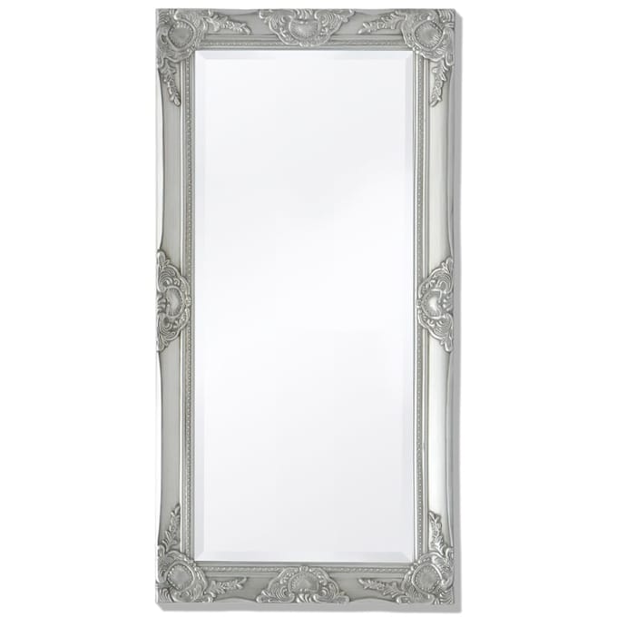 vidaXL - Wandspiegel - Barok - 100 - x - 50 - cm - zilver