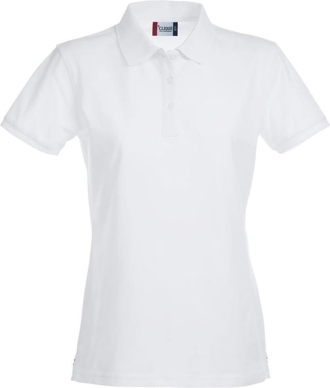 Clique Stretch Premium Polo Women 028241 - Wit - L