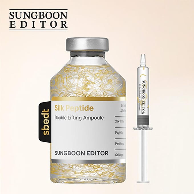[SUNGBOON EDITOR] Silk Peptide Double Lifting Ampul 35ml white