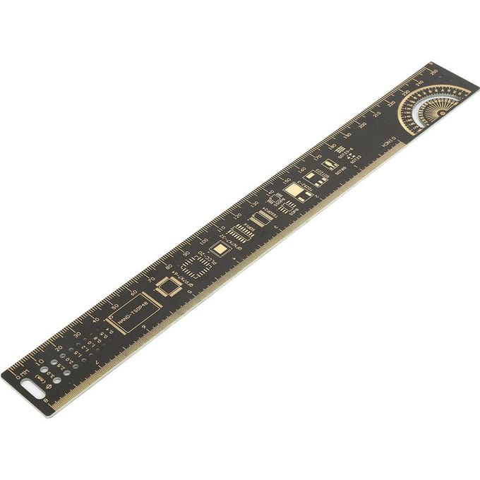 10 inch 25cm Multifunctionele Gedrukte Circuitbord Liniaal voor Elektronica Ingenieurs