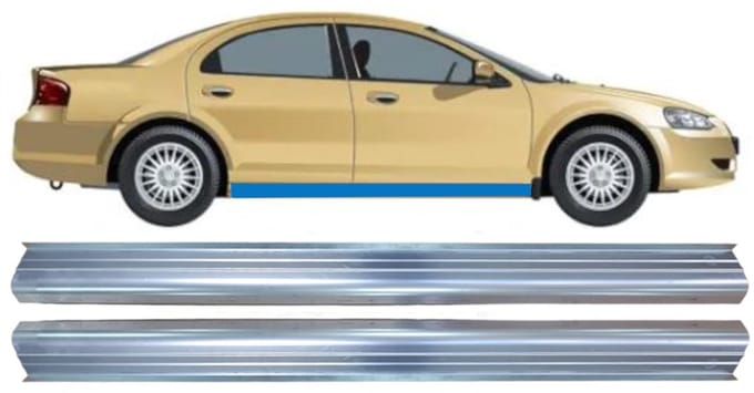 Reparatie dorpel onderste deel voor Chrysler Sebring 2000-2007 / Links + Rechts