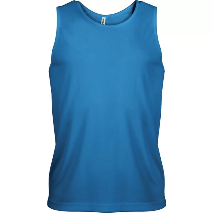 Herensporttop overhemd 'Proact' Aqua Blue - S