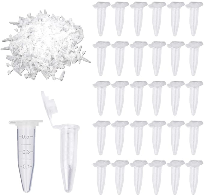 Centrifugebuisjes - Microbuisjes - Laboratorium Werk - Kliksluiting - 05 ml - Transparant