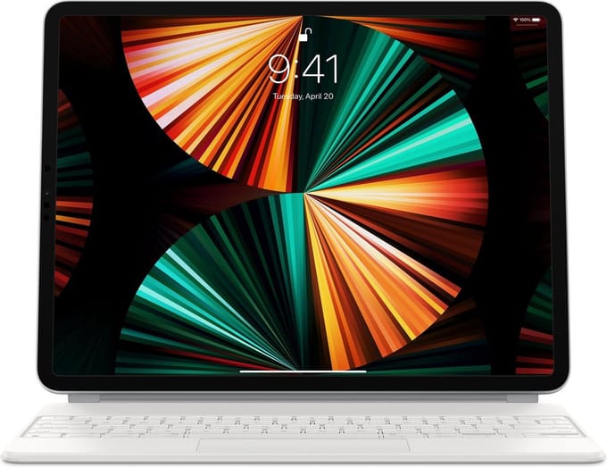 Apple - Magic Keyboard - iPad Pro 12.9‑inch (3e, 4e en 5e generatie) - US QWERTY - Wit