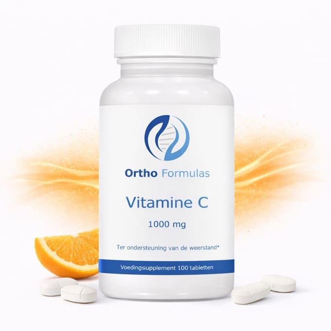 Vitamine C 1000 mg Tabletten – Immuunsysteem, Energie & Collageen – 100 Tabletten